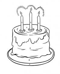 Торт со свечами 