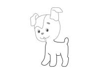 Как нарисовать для детей щенка 
