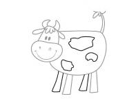 Как нарисовать для детей корову 