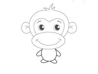 Как нарисовать для детей обезьянку 
