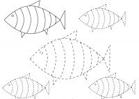 Прописи для дошкольников, рыбки 