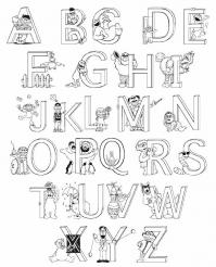 Раскраски алфавит английский с мяльтяшками 