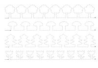 Прописи для самых маленьких, дорисуй узоры по точкам, узоры из деревьев, цветов и грибов 