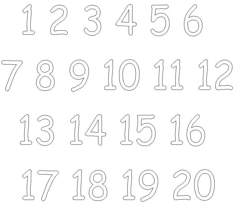 ЦИФРЫ для распечатки на принтере. Раскраски цифр. Арабские и римские цифры. Конвертер чисел.